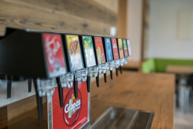 Saftbar im Speiseraum